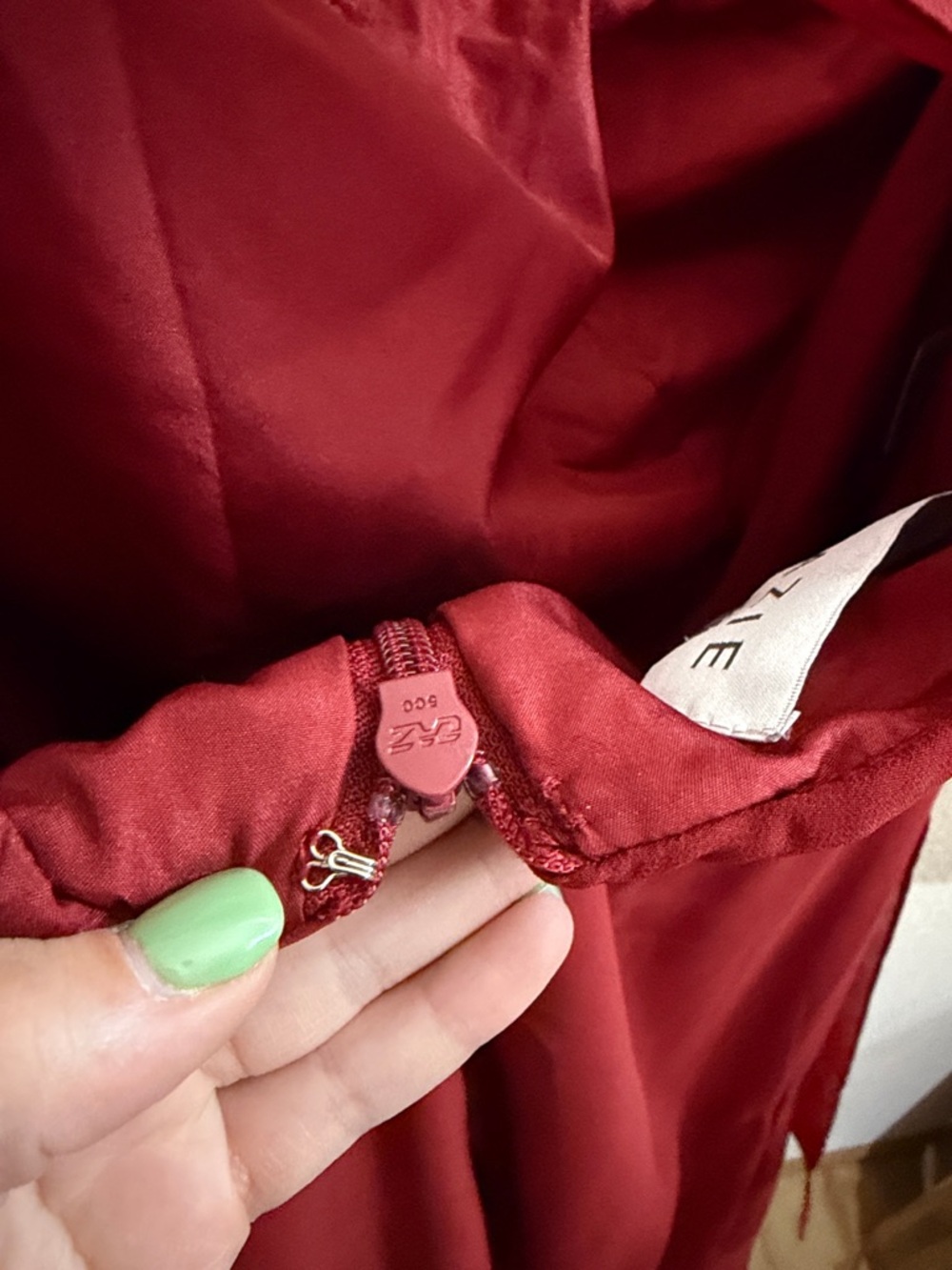 Azazie Maive Pomegranate Bridesmaid Dress -Custom Size - Picture 8 of 13